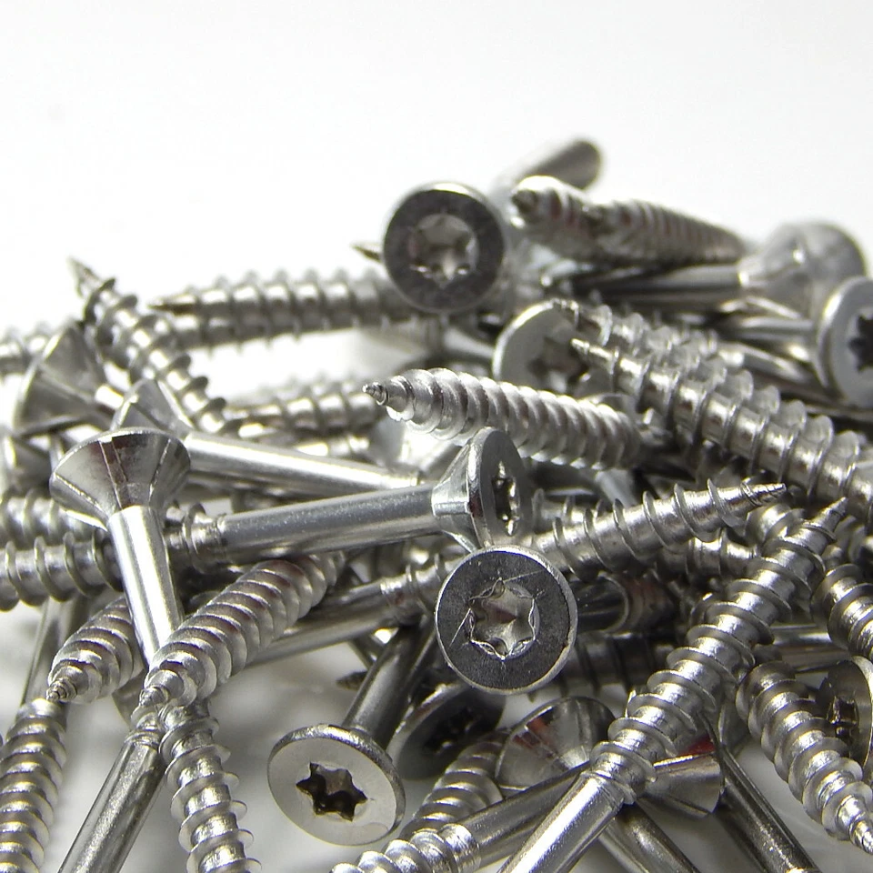 Edelstahl Spanplattenschrauben V2A A2 Torx Ø 3-6mm Teilgewinde Holz Schrauben i - Bild 3 von 4