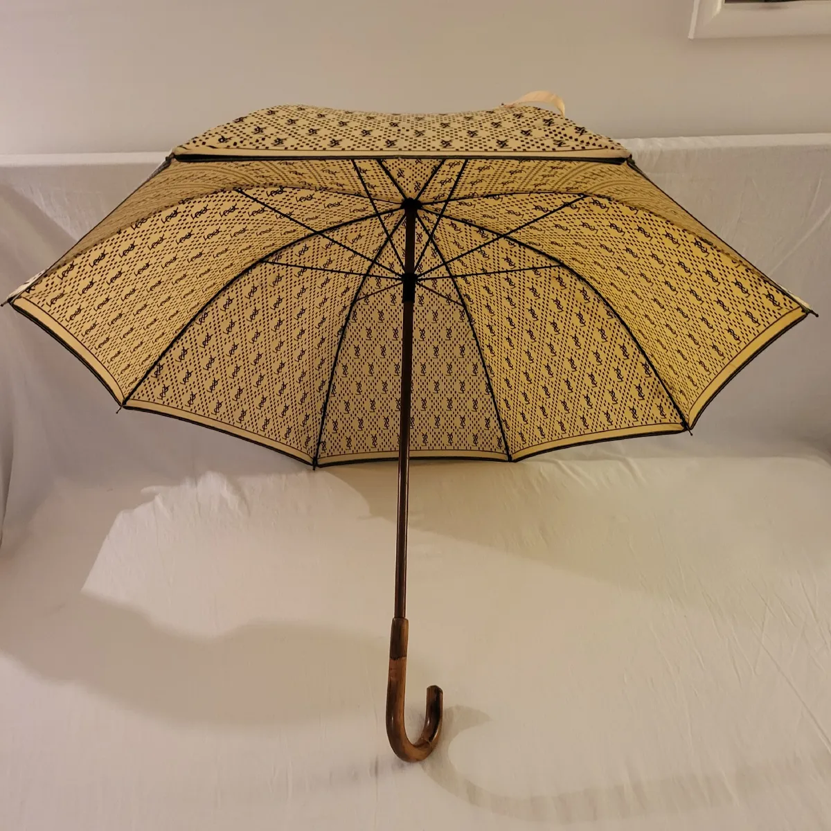 Yves Saint Laurent Monogram Umbrella From The '70s