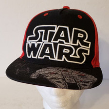 STAR WARS Lucasfilm Youth Baseball Cap Hat Black and Red Snapback