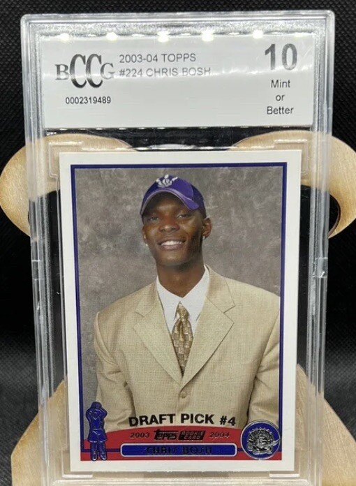 2003 Topps Chris Bosh Rookie RC #224 PSA 10 GEM MT