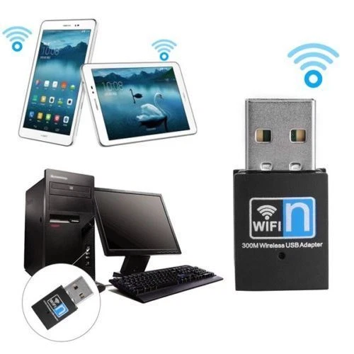 JEDEL 300mbps USB WIFI Dongle 802.11 B G N Wireless Adapter With Driver CD UK - Image 3 of 4