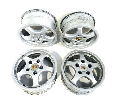 1992 1993 1994 1995 Porsche 968 OEM Set Of 4 Wheel Rims Cups Style With ...
