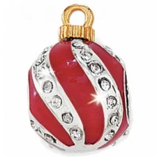 NEW Brighton Red CHRISTMAS ORNAMENT Stopper Bead Charm Holiday RETIRED