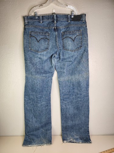 Vintage Levi Silvertab Mens 42X36 (44X36Actual) Loose Denim Jeans Distressed GUC - Picture 7 of 16