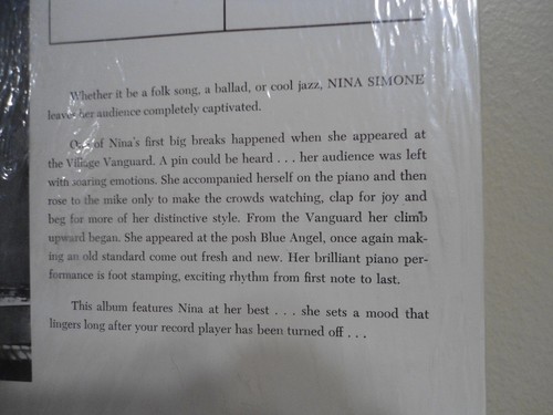 Starring Nina Simone George Wallington LP Clean 1964 Jazz In Shrink Original! - Imagen 11 de 12