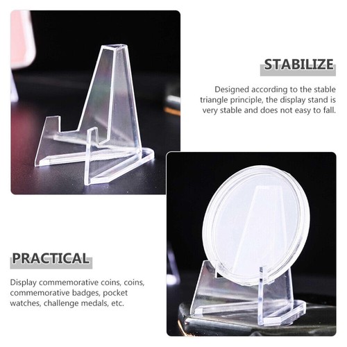 Card Stand Graded Cards Display Stand Coins Small Box Paper Clip Holder Set GT - Picture 2 of 37