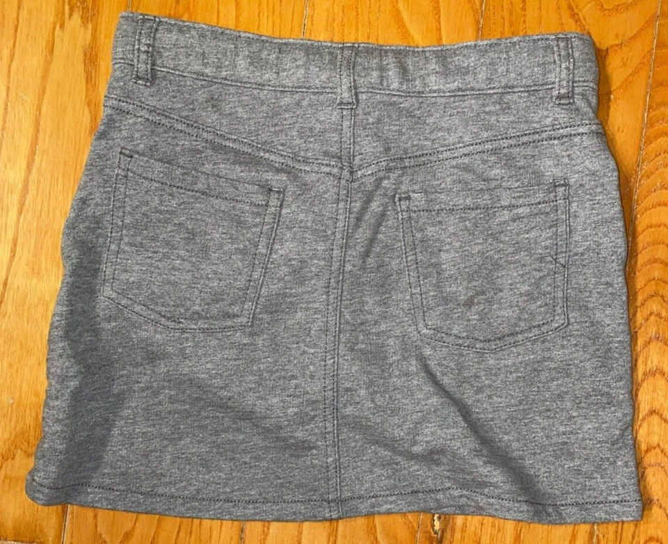 CRAZY 8: Falda de franela gris para niña, talla 8 años Foto 3 de 3