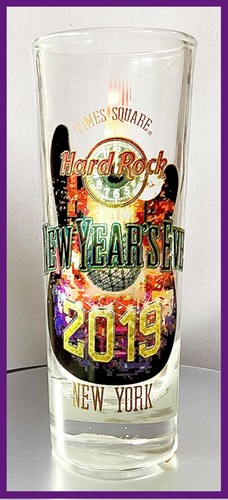 2019 HARD ROCK CAFE NEW YORK NEW YEAR’S EVE TIMES SQUARE BALL DROP SHOT GLASS