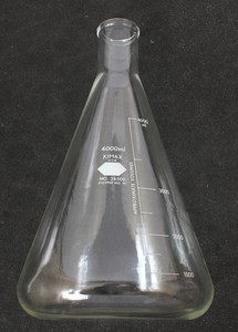 Glass Graduated Erlenmeyer Flask 4l 4000ml Ebay