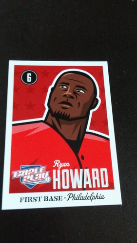 2012 Panini Triple Play - #63 Ryan Howard-Baseball-Phillies - Picture 3 of 3