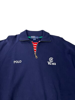 Vintage Polo Ralph Lauren RL-93 1/4 zip sweatshirt Men's XL