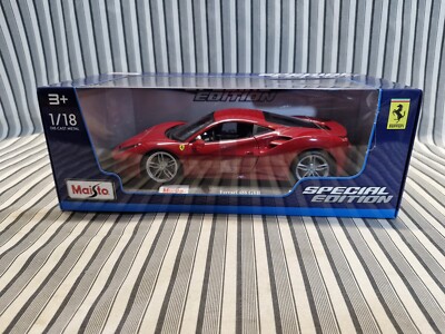 Maisto Ferrari 488 GTB ミニカー 特別版1/18