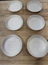 WILLIAM ADAMS & SONS 6 SAUCERS REAL ENGLISH IRONSTONE EMPRESS ENGLAND