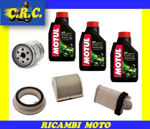 Kit D'entretien Pour Yamaha Tmax 530 (2012-2016) - Huile Motul 5000 10W40 + Filtres HIFLO
