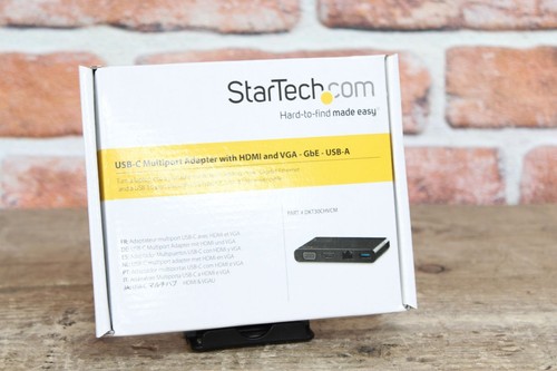 Adapter wieloportowy Startech Usb C z HDMI i VGA - GBE - USB-A nowy i w pudełku - Zdjęcie 1 z 3