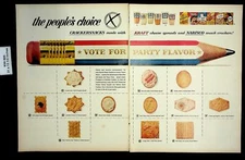1964 People's Choice Crackersnacks Nabisco Vintage Print Ad 18501