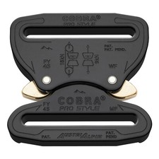 AustriAlpin 45mm Male  Female Fixed Black Cobra Buckle - FY45KFF