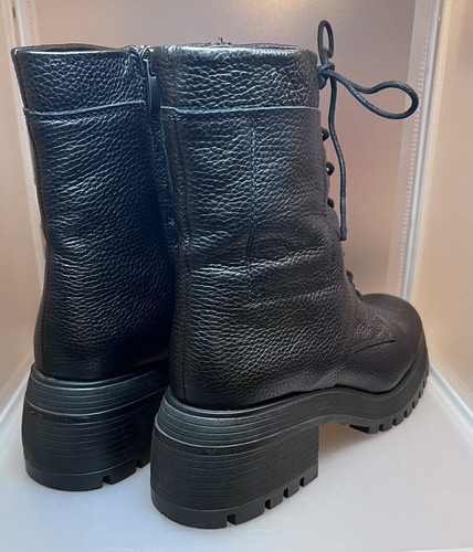 Women's Franco Sarto Jetson Leather Lace-Up & Zipper Ankle Boot EUC Sz 11 - Picture 6 of 18