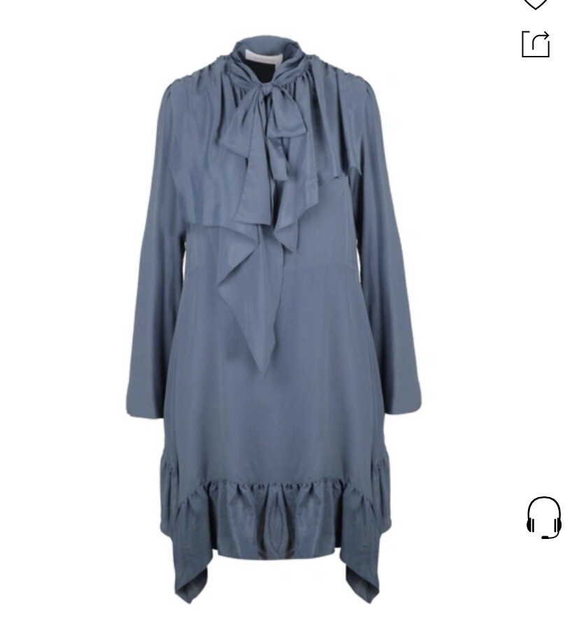oversized jean shirt dress Womens Oversized Denim Shirtdress  Wash Lab Wave Blue / XS