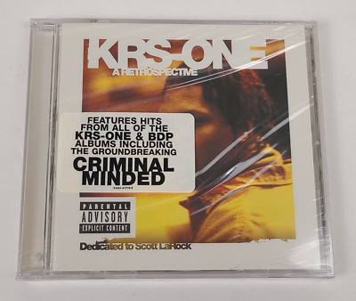 KRS One Retrospective CD 2000 Hip Hop Rap PA Explicit Content Jive New Sealed