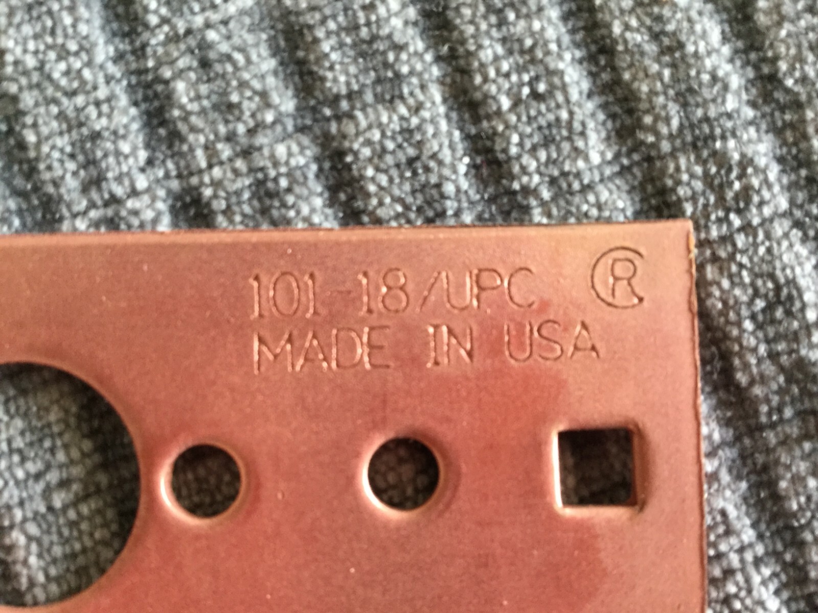 LOT OF 12  HOLDRITE 101-18 COPPER FLAT 18" BRACKET UPC