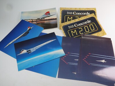 BRITISH AIRWAYS CONCORDE MEMORABILIA Auswahl Postkarten unbenutzt Landor Negus