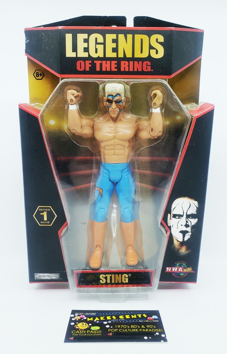 TNA Legends Of The Ring Series 1 STING Wrestling Figure TNA Legends Of The Ring Series 1 STING Wrestling Figure
