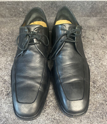 Cole Haan Air Jackson Oxford Men 11M Black Leather Apron Toe Dress Shoe C05555 Cole Haan Air Jackson Apron Toe Black Leather Oxford Shoes  main image 4