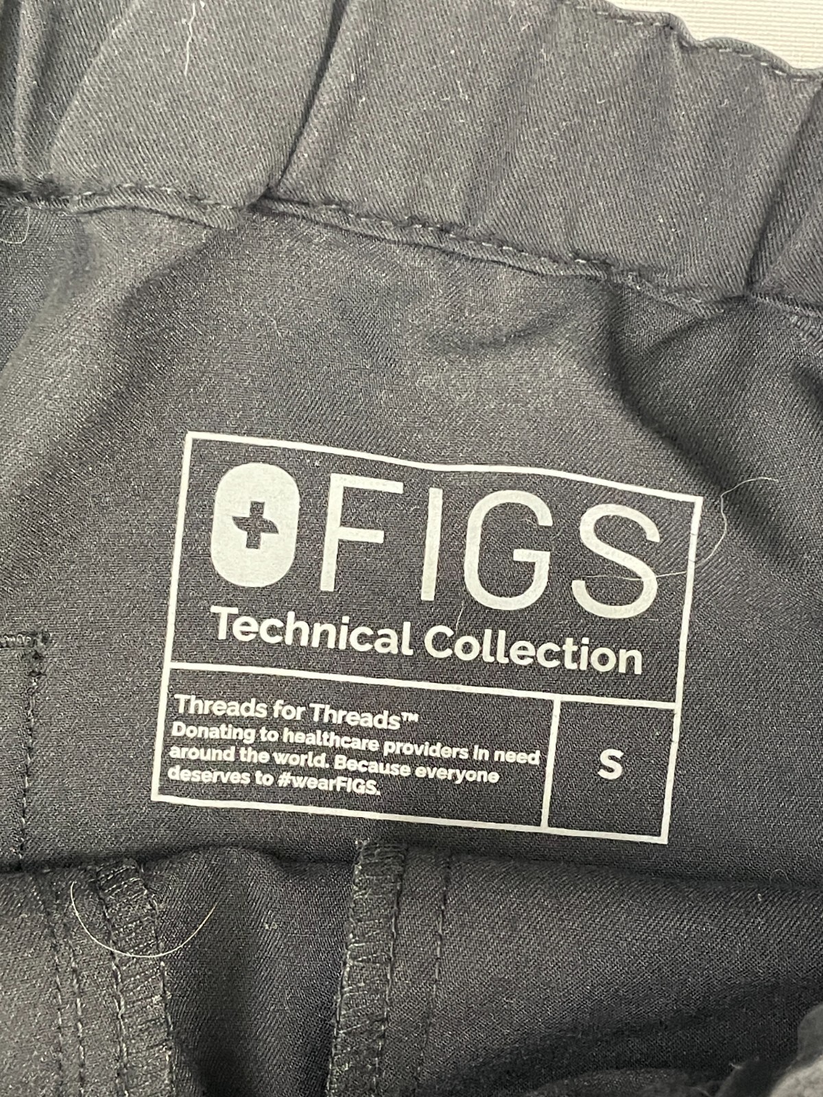 FIGS Pisco Black Basic Medical Drawstring Scrub P… - image 7