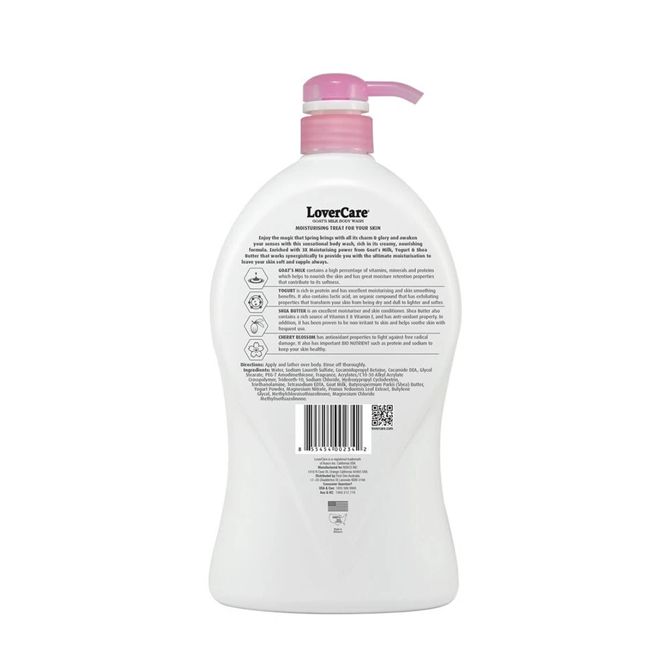 Pack of 2- LoverCare Goat's Milk Body Wash with Cherry Blossom 1200ml - image 3 of 4