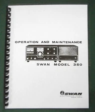 Swan 350 Instruction Manual: 11" x 26" Foldout Schematic & Protective Covers!