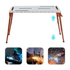 Portable Welding Table Welding Workbench Table Adjustable Folding Work Bench