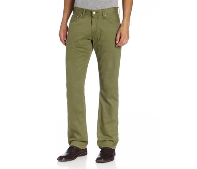 Levis Mens 514 Straight Leg Twill Pant Soft Denim Burnt Olive 005140454 | eBay
