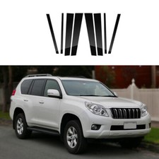 For Toyota Land Cruiser Prado J150 2010-2023 Glossy Black Pillar Posts Cover Kit