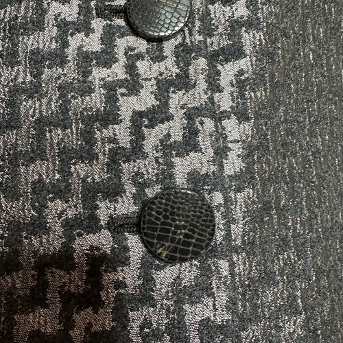 Armani Collezioni Pewter Wool Silk Blend Power Blazer Jacket Women's 8 Italy - Picture 5 of 9