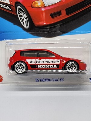 ホットウィール 92 HONDA CIVIC EG 10台 2024 HOT WHEELS - ´92 HONDA CIVIC EG RED #95 HW J-Imports 4/10 D
