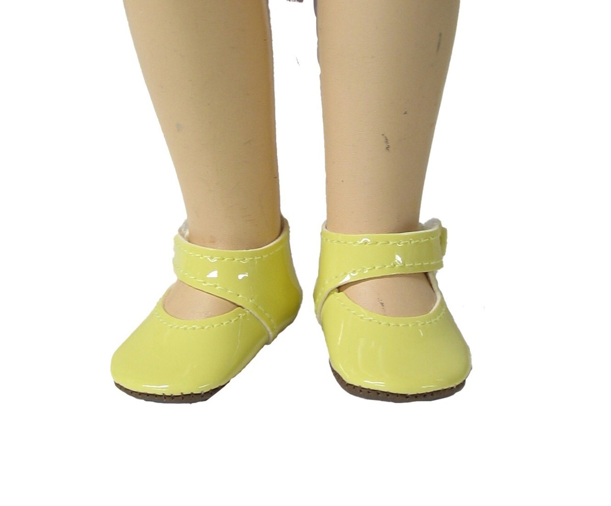 ☆韓国の人気☆【JILLSTUART】☆Halley Ribbon Mary Jane☆ Yellow Patten Leather Mary Jane Doll Shoes 2