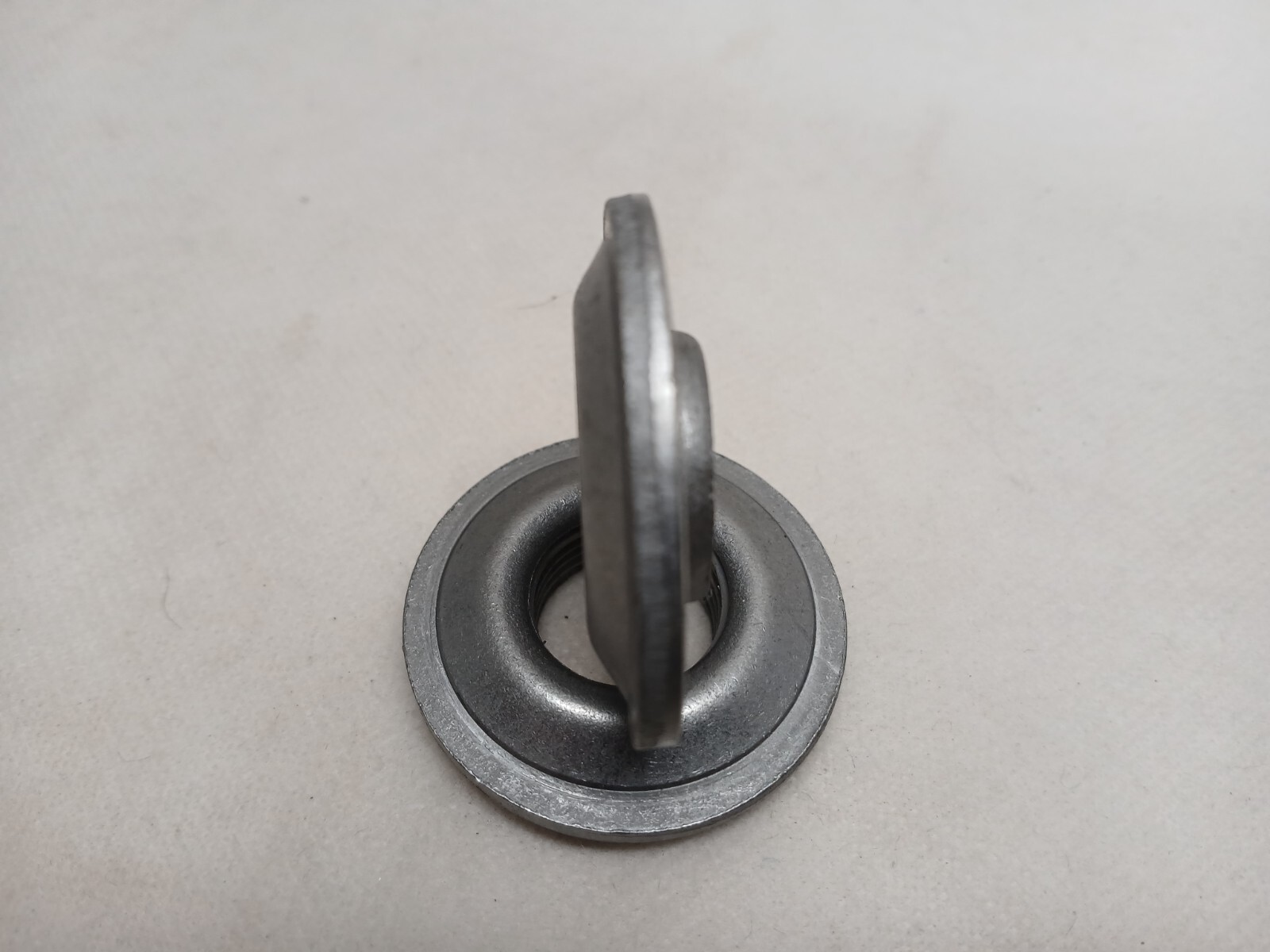 10-Pk Mild Steel 1/2" Weld-On / In Bung Flange 1/2" Fuel Tank Fitting - 1-3/4"OD