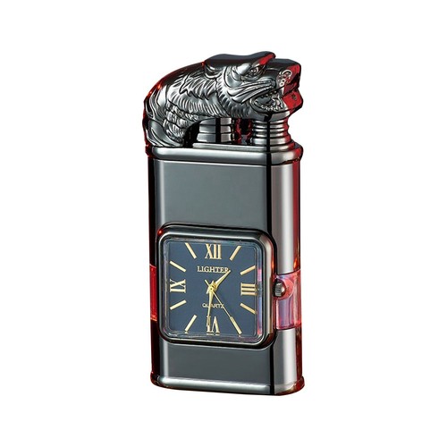 Windproof Lighter Vintage Watch Bezel Jet Flame Torch Refillable Butane - Picture 3 of 42