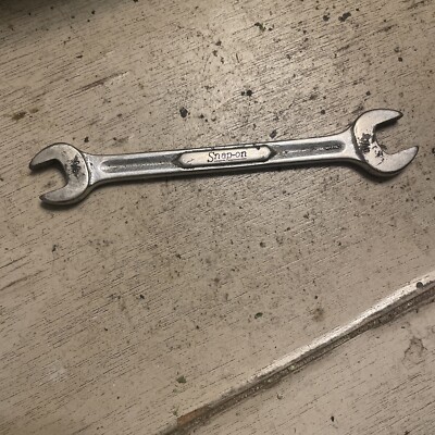 Vintage Snap-On Tools 3/8'' x 7/16'' Double Open End Wrench, VS1214