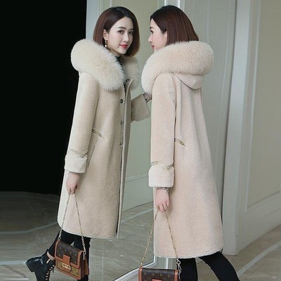 Sheep Shearing Coat Women's Medium Long New Wool Grain Fur