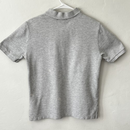 Polo Ralph Lauren Classic Fit Big Pony Rugby Shirt Boys L (14-16) Gray Embroider - Picture 5 of 8
