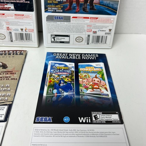 Thor God Of Thunder Wii & Iron Man 2 Wii Lote Completo Nintendo Wii - Imagen 13 de 15