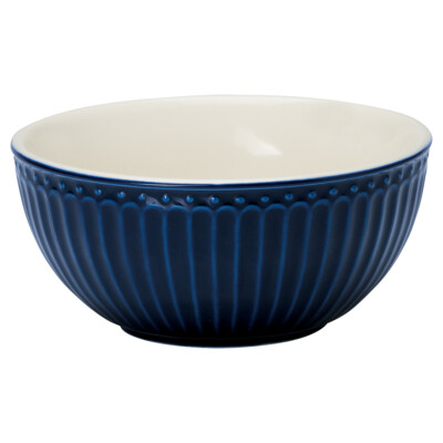 Greengate Schale ALICE Blau 450 ml Müslischale Everyday Geschirr DARK BLUE