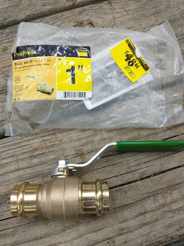 1" ProPress/Press Fit Ball Valve Lead Free Brass -Full Port