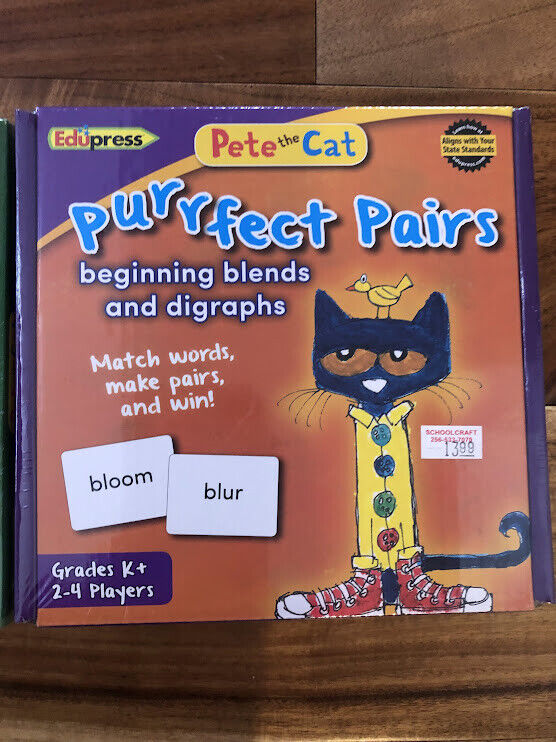 Pete The Cat® Purrfect Pairs Game Beginning Blends & Digraphs