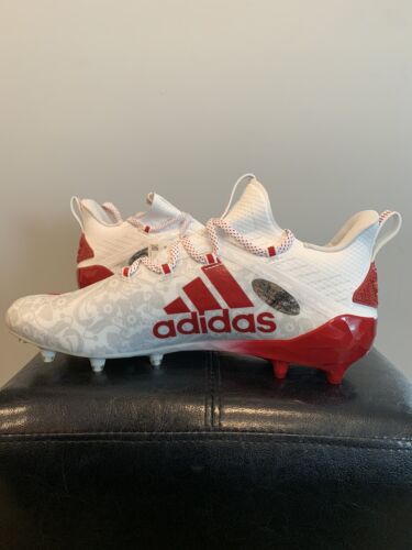 Adidas Adizero Reign Young King Football Cleats FU6708 Floral RED Mens Size 12 - Picture 3 of 10