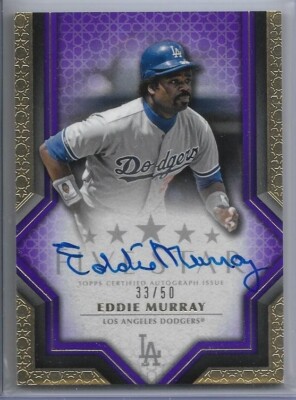 2023 TOPPS FIVE STAR EDDIE MURRAY SIGNED AUTO #D33/50 LOS ANGELES DODGERS
