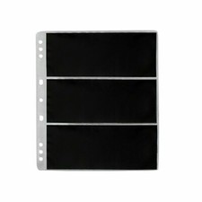 confezione 10 fogli inserti a 3 tasche x raccoglitore banconote carica frontale