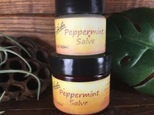 Natural Organic Peppermint Salve Tin Foot Salve / Muscle Rub Relief